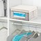 mDesign Medium Fabric Closet Storage Box with Front Window/Lid